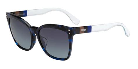 Fendi FF 0098/F/S PEQUIN Asian Fit E81/HD Sunglasses in Blue 